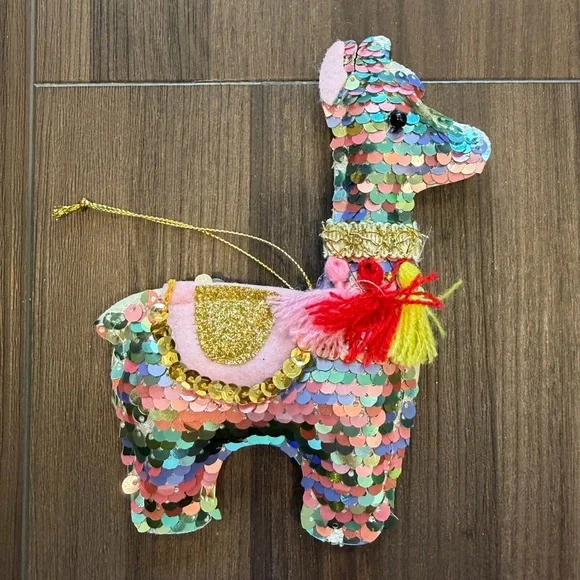 Target Multicolor Sequin Llama and Mermaid Ornaments - Picture 4 of 5